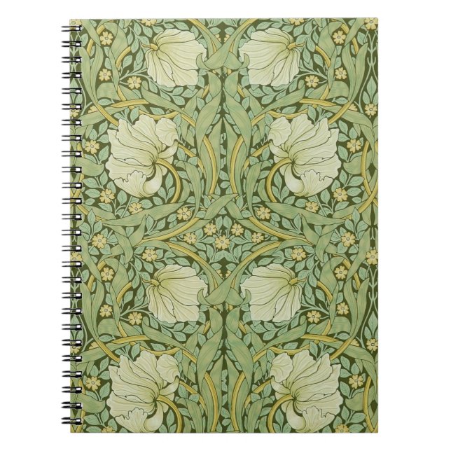Cuaderno William Morris Pimpernel Floral Blue Wallpaper (Frente)
