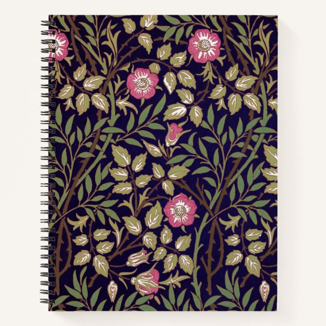 Cuaderno William Morris Sweet Briar Floral Art Nouveau (Anverso)