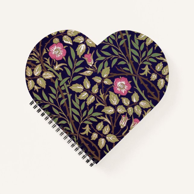Cuaderno William Morris Sweet Briar Floral Art Nouveau (Anverso)