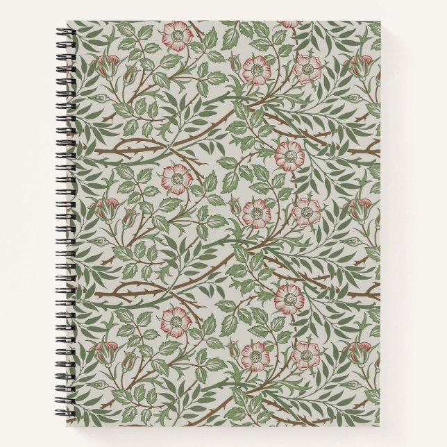 Cuaderno William Morris Sweetbriar Floral Art Nouveau (Anverso)