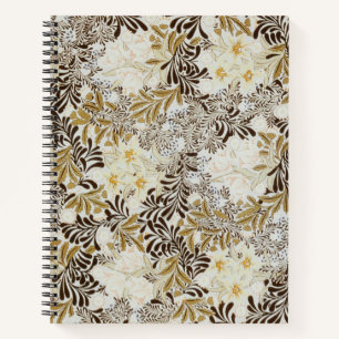Cuaderno William Morris Vintage Floral de Jacinto Art Nouve