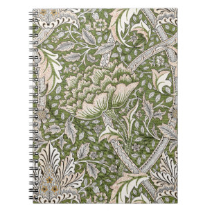 Cuaderno William Morris Windrush floral clásico