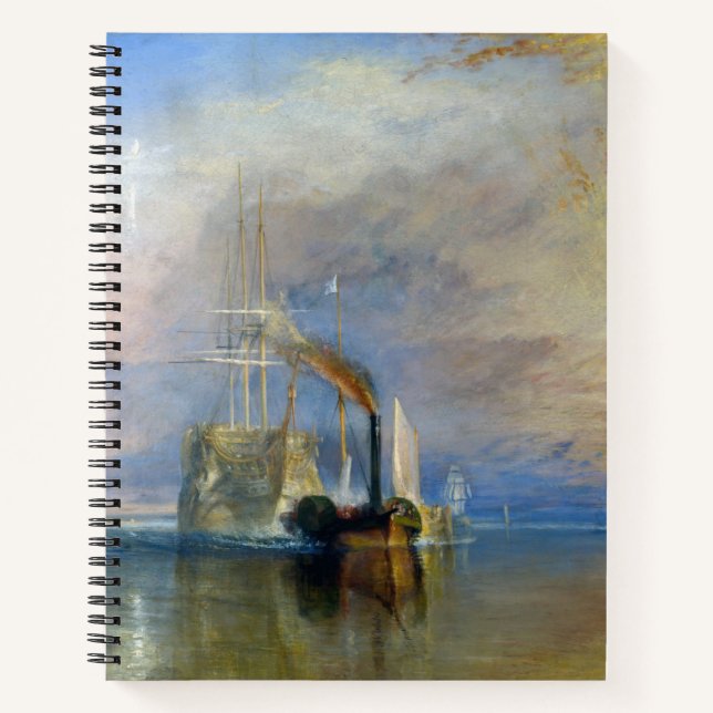 Cuaderno William Turner - El Temeraire en lucha (Anverso)