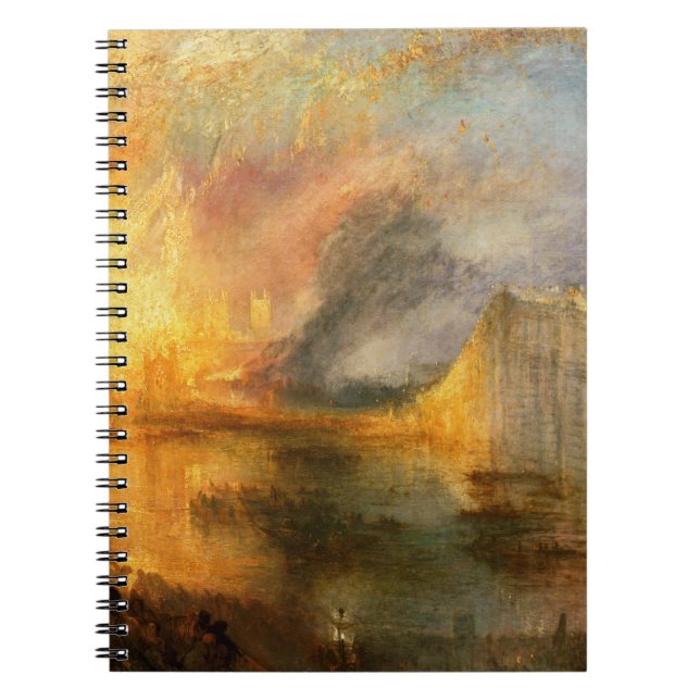 Cuaderno William Turner - La quema del Parlamento (Frente)