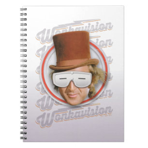Cuaderno Willy Wonka en gafas de Wonkavision