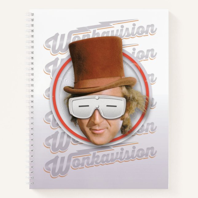 Cuaderno Willy Wonka en Goggles de Wonkavision (Anverso)