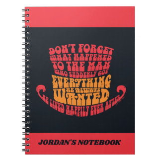 Cuaderno Willy Wonka Gorra Typography