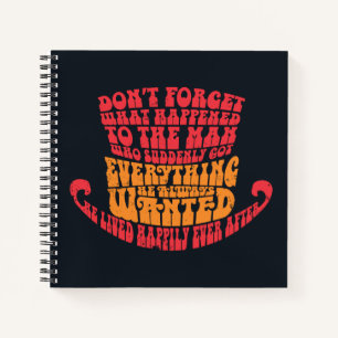 Cuaderno Willy Wonka Gorra Typography
