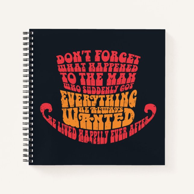 Cuaderno Willy Wonka Gorra Typography (Anverso)