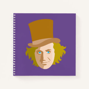 Cuaderno Willy Wonka Stenciled Face Graphic