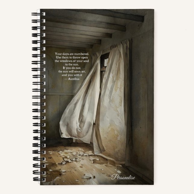 Cuaderno Windows Of Soul Aurelius Wisdom Cita Journal (Anverso)