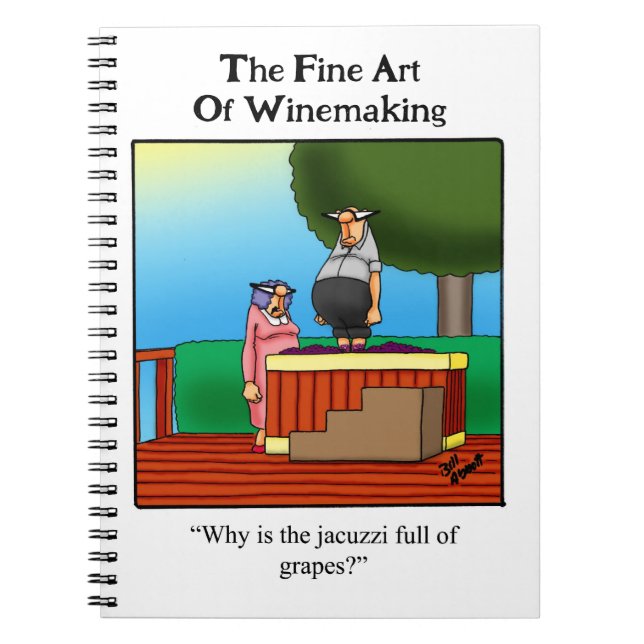 Cuaderno Wine Humor Personaliza el bloc de notas (Frente)