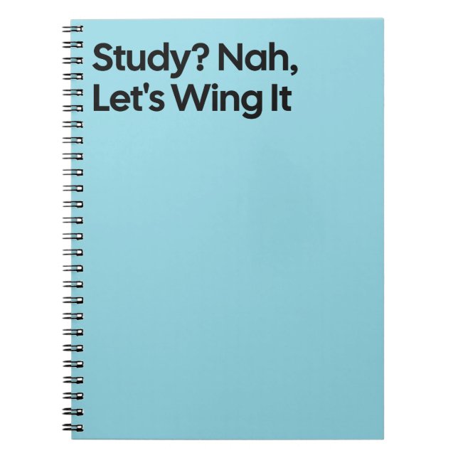 Cuaderno Wing It Funny Study Notebook (Frente)