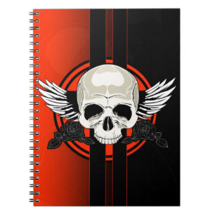 Cuaderno Wing Skull - NARANJA