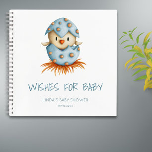 Cuaderno Wings for Baby Bird Baby Shower Guest Book