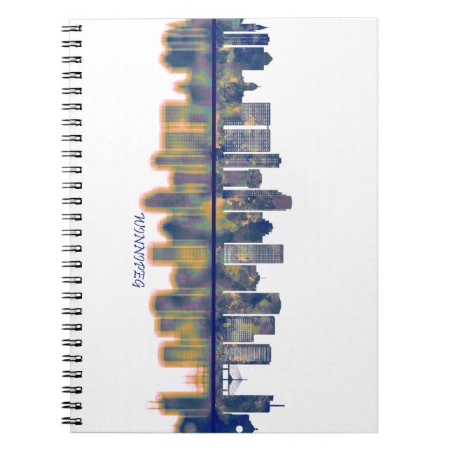 Cuaderno Winnipeg Skyline (Frente)