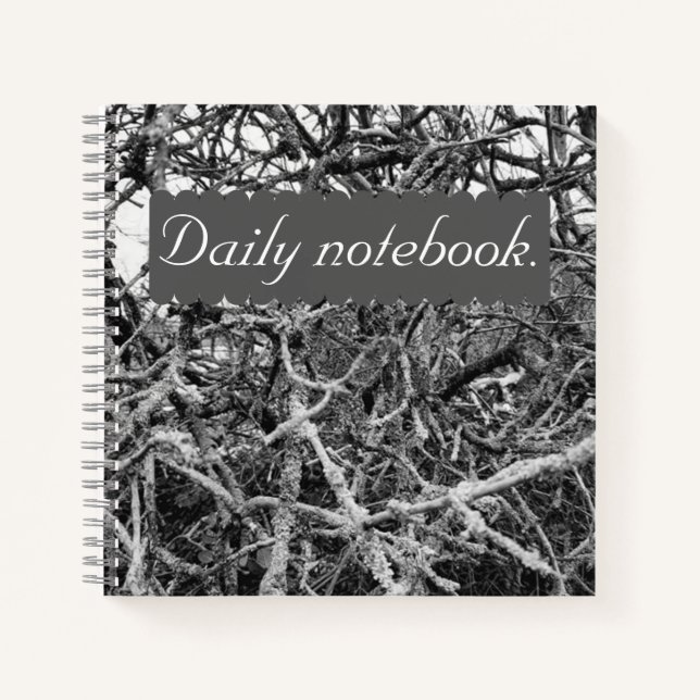 Cuaderno Winter Dried tree diariamente (Anverso)