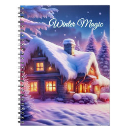 Cuaderno Winter Magic - Cabina Acogedora En Winter Wonderla