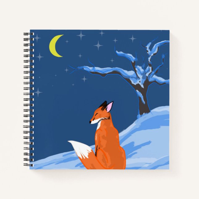 Cuaderno Winter Night Fox (Anverso)