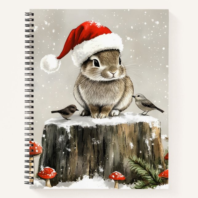 Cuaderno Winter Santa Bunny Wonderland (Anverso)