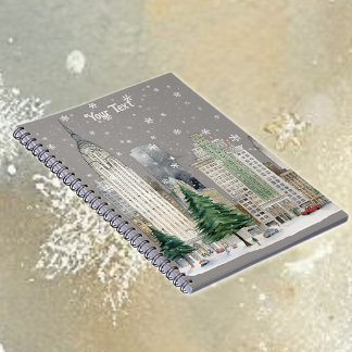 Cuaderno Winter Snow in the City