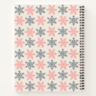 Cuaderno Winter Snowflake Spiral Notebook