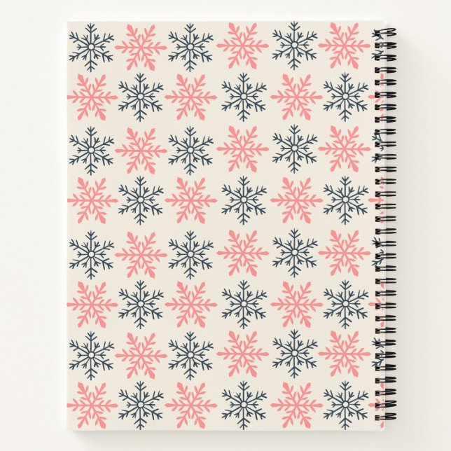 Cuaderno Winter Snowflake Spiral Notebook (Reverso)