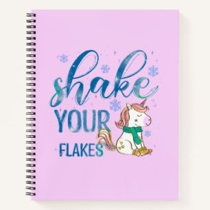 Cuaderno Winter Unicorn Agitar tus chapuzones Diversión