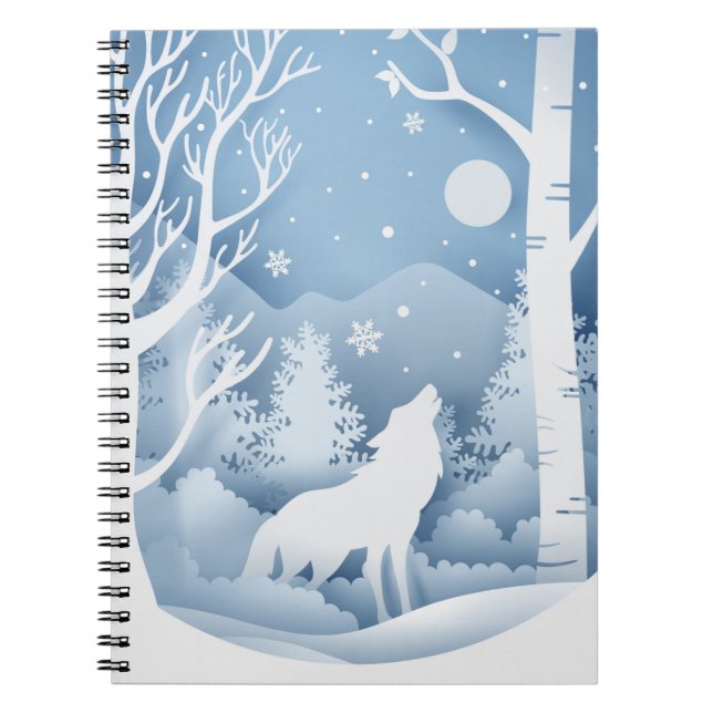 Cuaderno Winter Wolf (Frente)