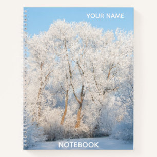 Cuaderno Winter Wonderland Frozen Panorama Photo Notebook