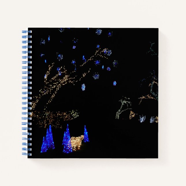 Cuaderno Winter Wonderland ilumina vacaciones azules y blan (Anverso)