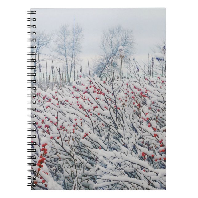 Cuaderno winterberry y cattails (Frente)
