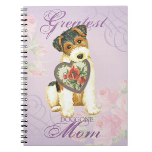 Cuaderno Wire Fox Terrier Heart Mom