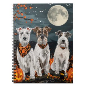 Cuaderno Wirefox Terrier Halloween Spooky
