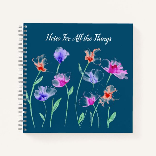 Cuaderno Wispy Flowers Notebook (Anverso)
