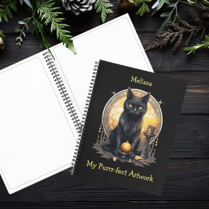 Cuaderno Witchy Gótico Black Cat Sketchbook