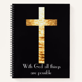Cuaderno With God Spiral Notebook Journal