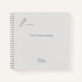 Cuaderno Witness pen- Minimalist Marriage Union Notebook