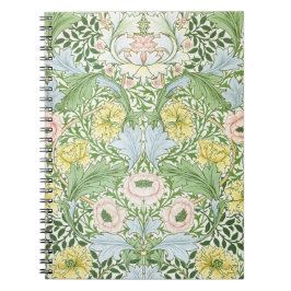 Cuaderno Wm Morris Myrtle Floral Arte Nuevo Brillante
