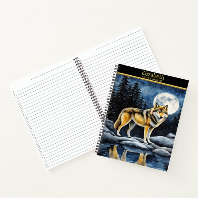 Cuaderno Wolf aulló a la luna llena (Interior)