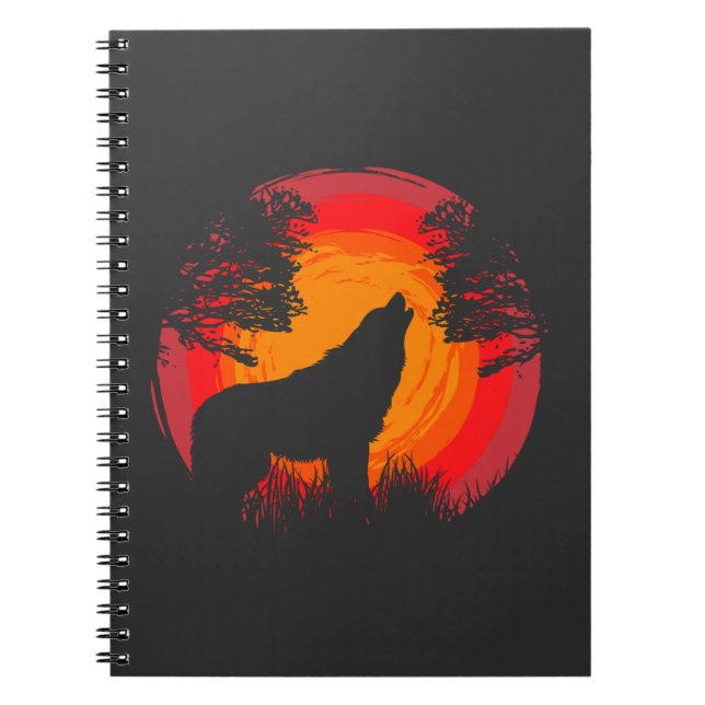 Cuaderno Wolf Howling at the Sun (Frente)