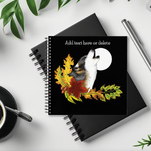 Cuaderno Wolf Howling Moon