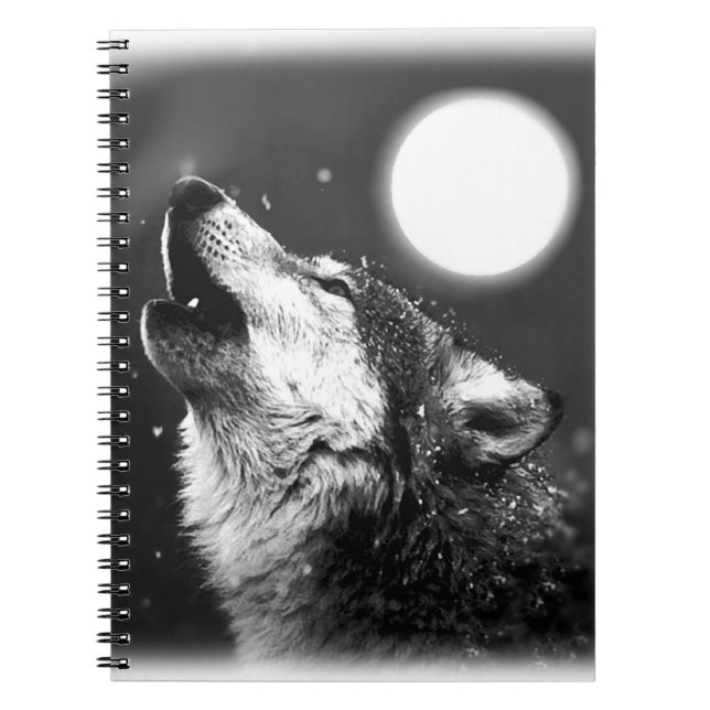 Cuaderno Wolf, Moon & Night Notebook (Frente)