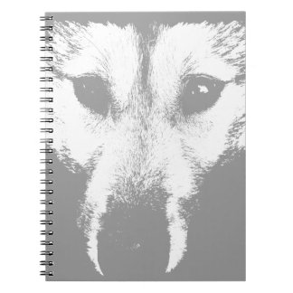 Cuaderno Wolf Pup Notebook Siberian Husky Pup Journal Book