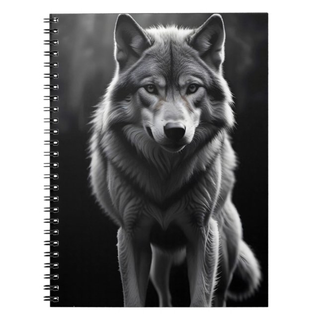 Cuaderno Wolf Wildlife Majestic Nature Life Art Wallpaper (Frente)