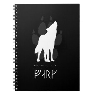 Cuaderno Wolf with viking runes