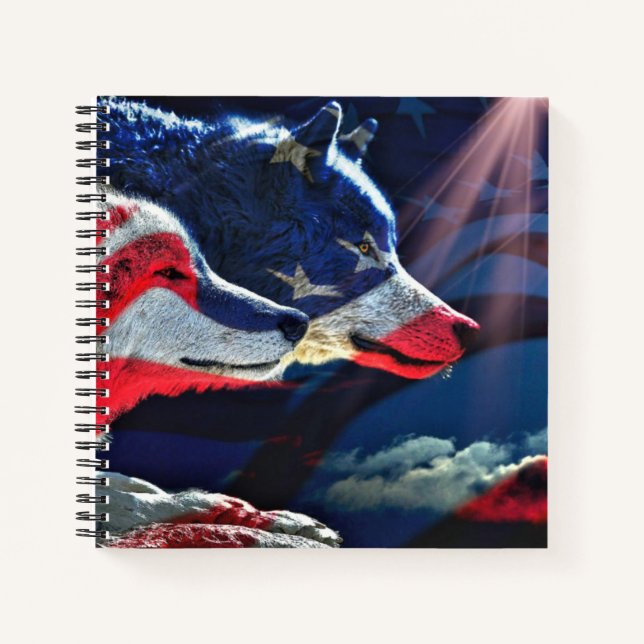 Cuaderno Wolf Wolves Full Moon (Anverso)