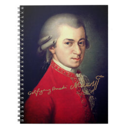 Cuaderno Wolfgang Amadeus Mozart 1819 with signature