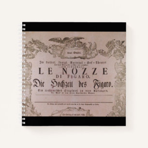 Cuaderno Wolfgang Amadeus Mozart, Oper - Le nozze di Figaro