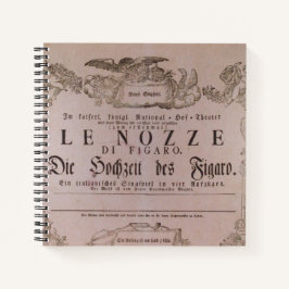 Cuaderno Wolfgang Amadeus Mozart, Oper - Le nozze di Figaro